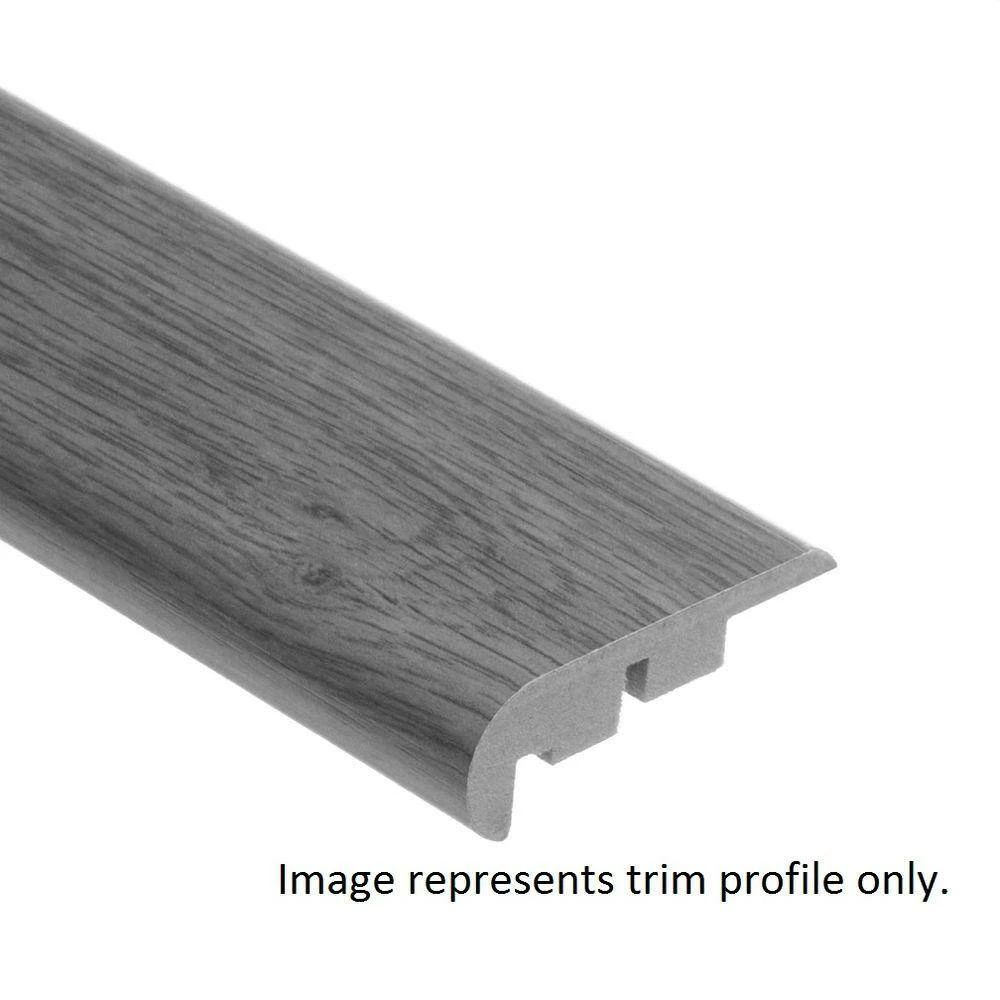 Strand Woven Bamboo Walnut/Ashton 9/16 in. Thick x 2-3/4 in. Wide x 94 in. Length Hardwood Stair Nose Molding Flush by Zamma 2 Strand Woven Bamboo Walnut/Ashton 9/16 in. Thick x 2-3/4 in. Wide x 94 in. Length Hardwood Stair Nose Molding Flush by Zamma - Image 2