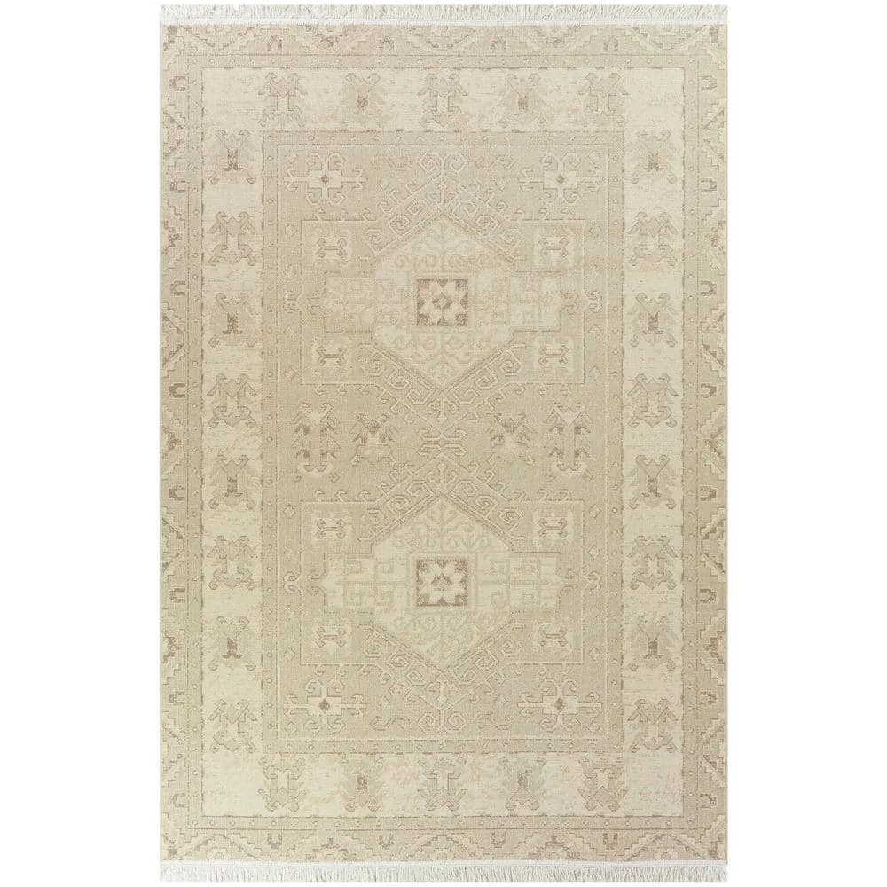 Decklyn Taupe 5 ft. x 7 ft. Oriental Fringe Area Rug by Home Decorators Collection 1 Decklyn Taupe 5 ft. x 7 ft. Oriental Fringe Area Rug by Home Decorators Collection