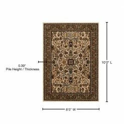 Mariah Vanilla 8 ft. x 10 ft. Area Rug by Home Decorators Collection -Home Decorators Store vanilla home decorators collection area rugs 670405 76 1000