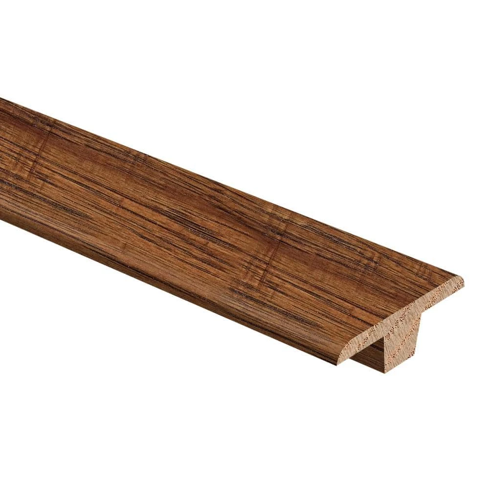 Walnut Americana 3/8 in. Thick x 1-3/4 in. Wide x 94 in. Length Hardwood T-Molding by Zamma 1 Walnut Americana 3/8 in. Thick x 1-3/4 in. Wide x 94 in. Length Hardwood T-Molding by Zamma