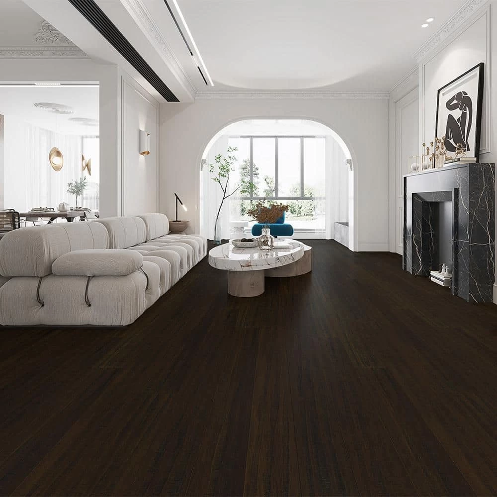 7-1/2 in. W Wellington Hand Scraped Strand Woven Wide Plank Engineered Click Bamboo Flooring (22.70 sq. ft./case) by Home Decorators Collection 2 7-1/2 in. W Wellington Hand Scraped Strand Woven Wide Plank Engineered Click Bamboo Flooring (22.70 sq. ft./case) by Home Decorators Collection - Image 2