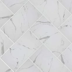 Carrara Matte Rectified 12 in. x 24 in. Porcelain Floor and Wall Tile (13.3 sq. ft. /case) by Home Decorators Collection -Home Decorators Store white matte home decorators collection porcelain tile chdeaj0212x24 1f 1000