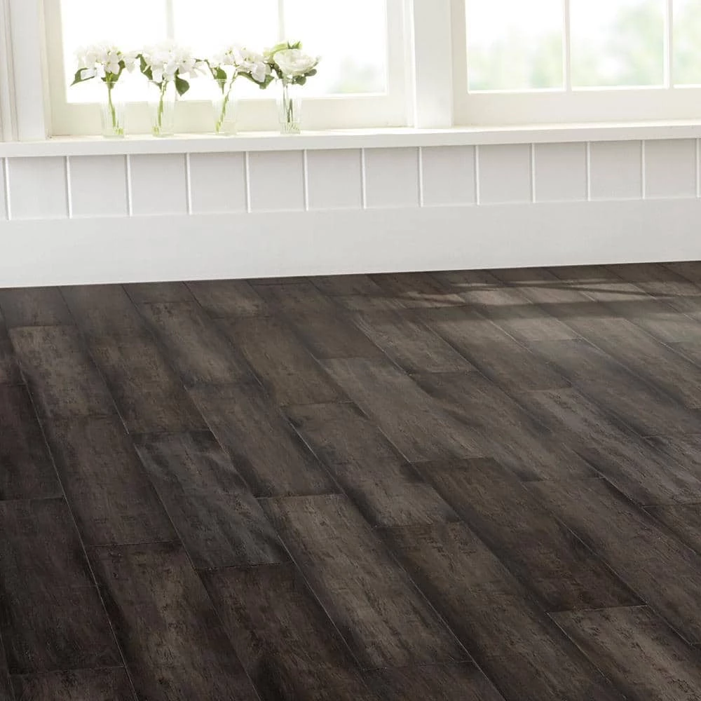 Hand Scraped Strand Woven Tacoma 3/8 in. T x 5-1/5 in. W x 36.22 in. L Solid Bamboo Flooring(26.14 sq. ft. / case) by Home Decorators Collection 4 Hand Scraped Strand Woven Tacoma 3/8 in. T x 5-1/5 in. W x 36.22 in. L Solid Bamboo Flooring(26.14 sq. ft. / case) by Home Decorators Collection - Image 4